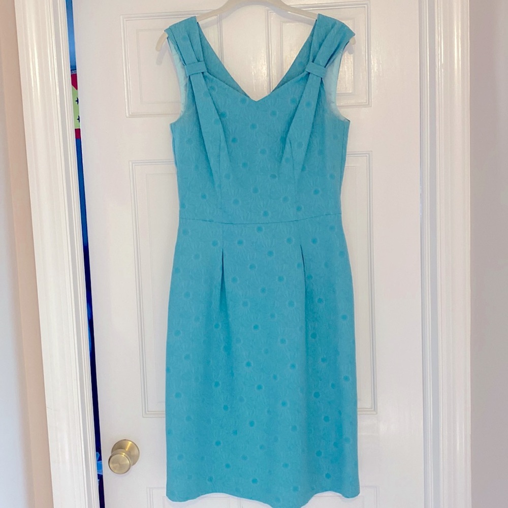 Aqua retro style dress TALL SIZE